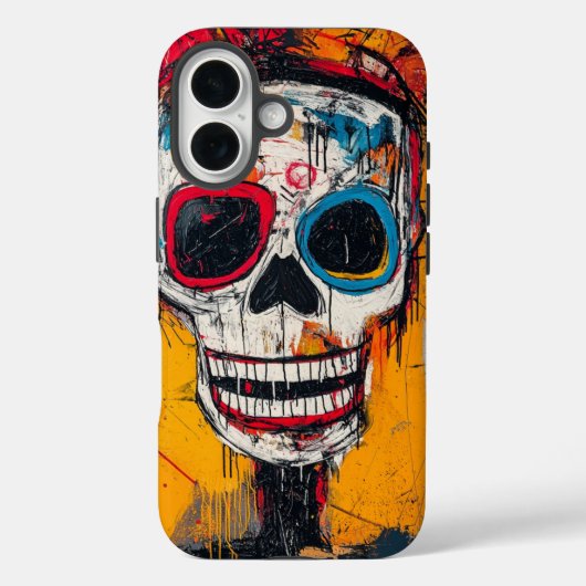 Kronen- und Knochentelefonfall Case-Mate iPhone Hülle (Rückseite)