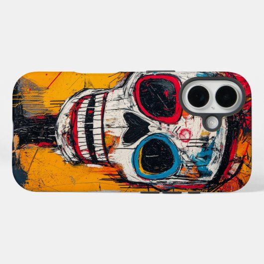 Kronen- und Knochentelefonfall Case-Mate iPhone Hülle (Rückseite (Horizontal))