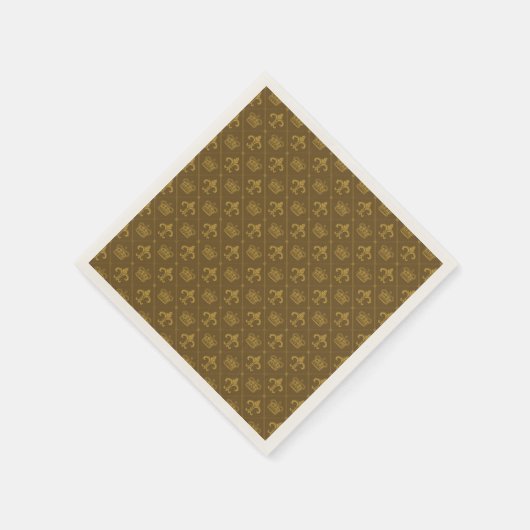 Kronen und Lippenmuster Serviette (Ecke)