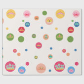 Kronen- und Punktumhüllungspapier Geschenkpapier (Flach)