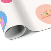 Kronen- und Punktumhüllungspapier Geschenkpapier (Rolleneckpunkt)