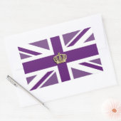 Kronen- und Unionsbuchenflagge Rechteckaufkleber Rechteckiger Aufkleber (Umschlag)