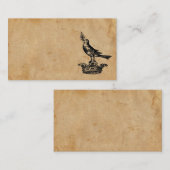 Kronen-und Vogel-Visitenkarte Visitenkarte (Vorne/Hinten)