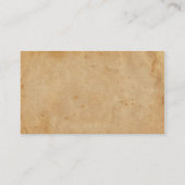 Kronen-und Vogel-Visitenkarte Visitenkarte (Rückseite)