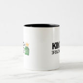 Kronen von Tabellenkalkulationen Zweifarbige Tasse (Mittel)