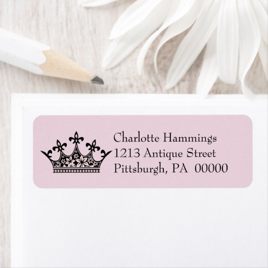 Kronenaufkleber für Schwarz und Rosa (Insitu)