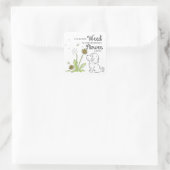 Kronenaufkleber Quadratischer Aufkleber (Tasche)