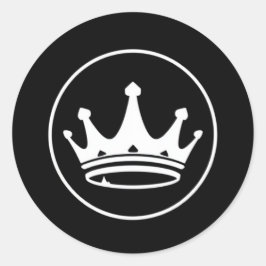 Kronenaufkleber Runder Aufkleber