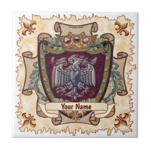 Kronenbanner Adlername Fliese (Vorderseite)