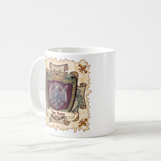 Kronenbanner Adlername Kaffeetasse (Vorderseite Links)