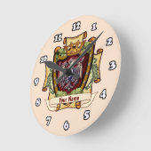 Kronenbanner Adlername Runde Wanduhr (Winkel)