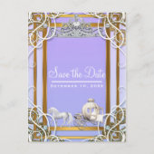 Kronenbeförderung mit lila Goldprinzen Save the Da Ankündigungspostkarte (Vorderseite)