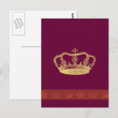 Kronendesigns Postkarte (Vorne/Hinten)