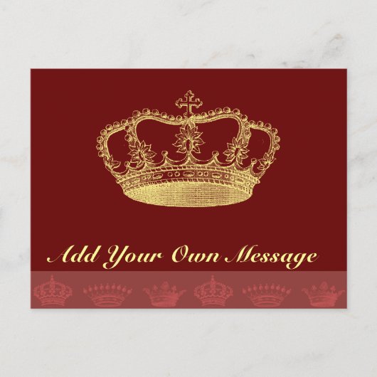 Kronendesigns Postkarte (Vorderseite)