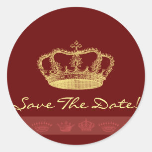 Kronendesigns Runder Aufkleber