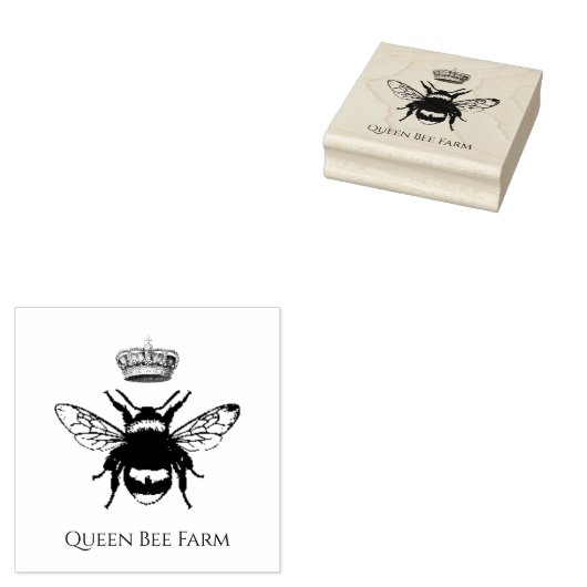 Kronenfarm oder Apiary Gummistempel (Stempel)