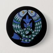 Kronenfisch im Mittelalter Button (Vorderseite)