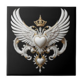 Kronenflügel-Emblem Fliese (Vorderseite)