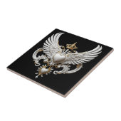 Kronenflügel-Emblem Fliese (Seite)