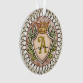 Kronenflügel-Monogramm Ornament (Vorderseite)