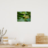 Kronenfroschprinz auf Lily Pad Poster (Küche)