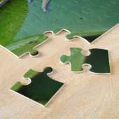 Kronenfroschprinz auf Lily Pad Puzzle (Seite)
