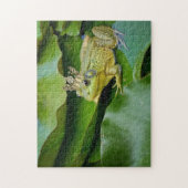 Kronenfroschprinz auf Lily Pad Puzzle (Vertikal)