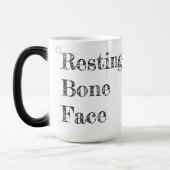 Kronengesicht - Funny Skull-Kaffee Verwandlungstasse (Links)