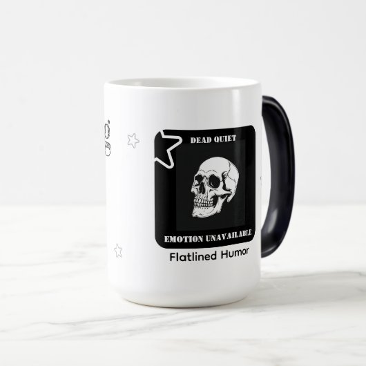 Kronengesicht - Funny Skull-Kaffee Verwandlungstasse (VorderseiteRechts)
