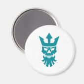 Kronenikon Poseidon Skull Tragen Magnet (Vorderseite/Rückseite)