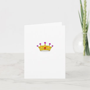 Kronenkarte, Prinz oder Prinzessin, niedliche Kart Karte