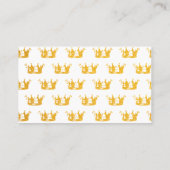 Kronenkarte Visitenkarte (Rückseite)