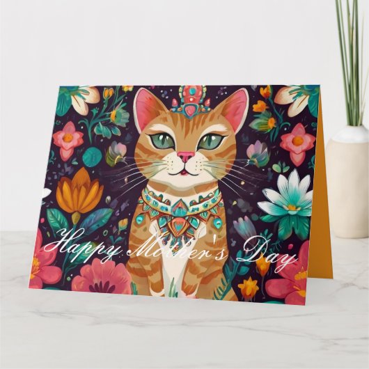 Kronenkatze Karte (Vorderseite)