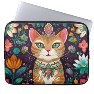 Kronenkatze Laptopschutzhülle