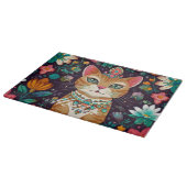 Kronenkatze Schneidebrett (Ecke)