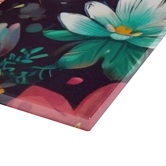 Kronenkatze Schneidebrett (Ecke)