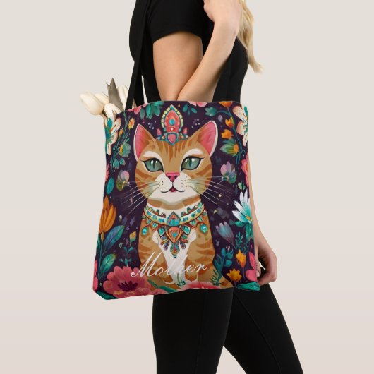 Kronenkatze Tasche (Von Nahem)