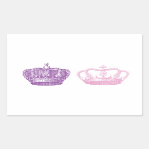 Kronenkleber Rechteckiger Aufkleber