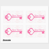 Kronenkopf Rechteckiger Aufkleber (Blatt)