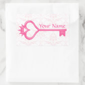 Kronenkopf Rechteckiger Aufkleber (Tasche)