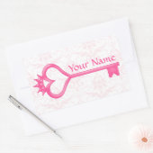 Kronenkopf Rechteckiger Aufkleber (Umschlag)