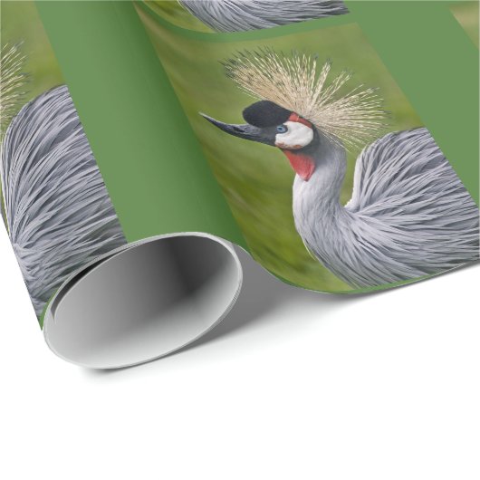 Kronenkranich-Geschenkpapier Geschenkpapier (Rolleneckpunkt)