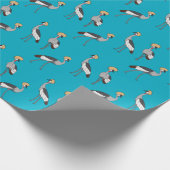 Kronenkraniche Geschenkpapier (Ecke)