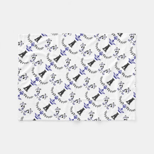 Kronenkrez Fleecedecke (Vorderseite (Horizontal))