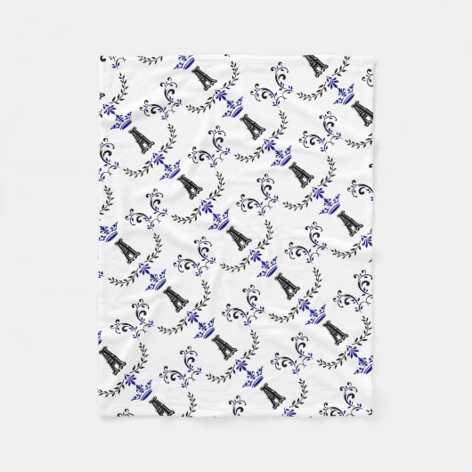 Kronenkrez Fleecedecke (Vorderseite)