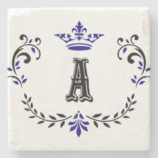 Kronenkrez Steinuntersetzer (Vorderseite)