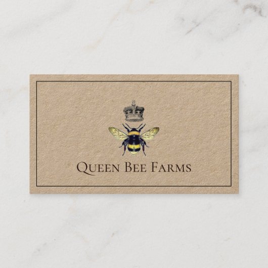 Kronenkronen- oder ApiarKraft Visitenkarte (Vorderseite)