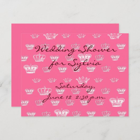 Kronenmuster in Weiß (Vorne/Hinten)