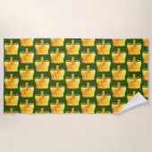 Kronenmuster Strandtuch (Vorderseite)