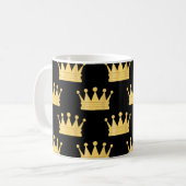 Kronennahes Muster Kaffeetasse (Vorderseite Links)